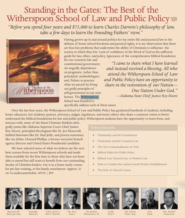 Witherspoon School of Law and Public Policy Advertisement