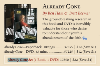 Already Gone Catalog Listing